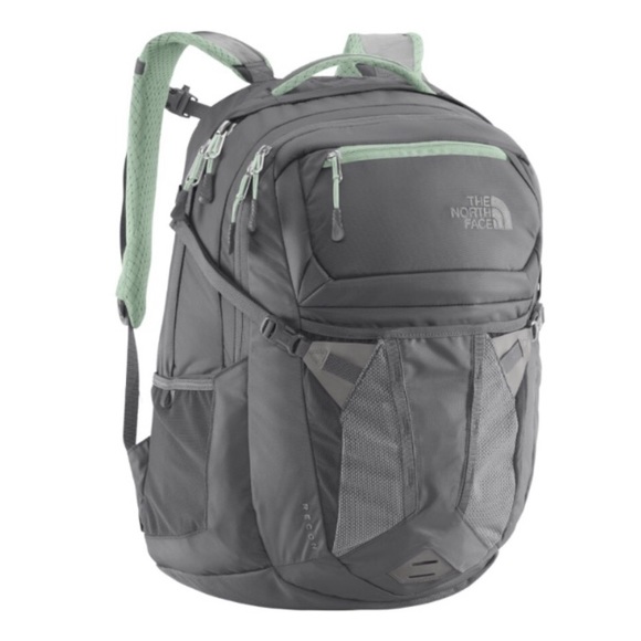 mint green north face backpack